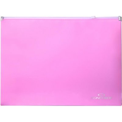 CONCORDE Spisové desky se zipem A4, pastel růžová – Zbozi.Blesk.cz