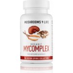 Mushrooms4 Life BIO HOUBY KOMPLEX REISHI Cordyceps A MAITAKE 60 KAPSLÍ – Hledejceny.cz