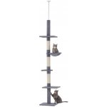 PawHut škrabadlo stropní vysoké šedé 40 x 34 x 230-260 cm – Zboží Dáma