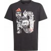 Dětské tričko s potiskem adidas dětské tričko Messi Football Graphic Tee černé