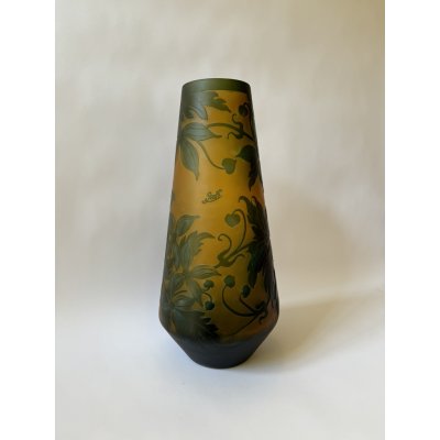 VÁZA VE STYLU ÉMILE GALLÉ - SKLO 45 cm – Hledejceny.cz