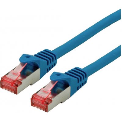 Roline 21.15.2644 RJ45, CAT 6 S/FTP, 1,5m, modrý – Zboží Mobilmania