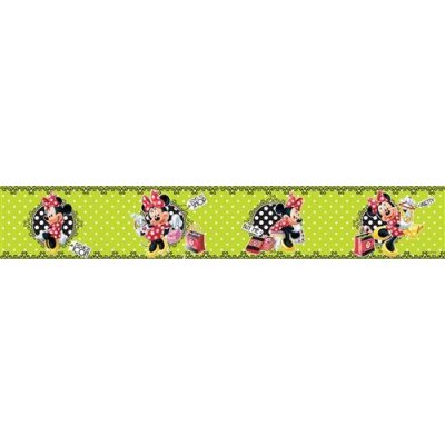 IMPOL TRADE 5508210 Bordura samolepící Minnie na nákupech BDD-5-082-10, rozměr 5 m x 10,6 cm – Sleviste.cz