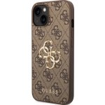 Pouzdro Guess PU 4G Metal Logo iPhone 14 hnědé – Zboží Živě