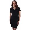 Těhotenské a kojící šaty Amalie dámské šaty krátký rukáv černé