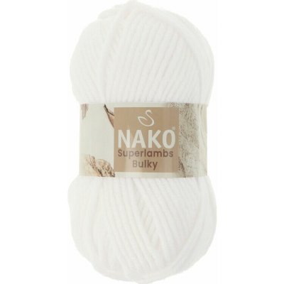 Nako Superlambs Bulky 208 bílá – Sleviste.cz