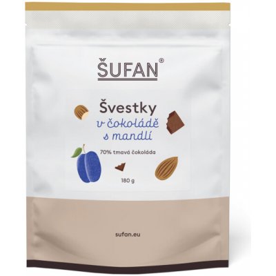 ŠUFAN Švestky v čokoládě s mandlí 180 g – Hledejceny.cz