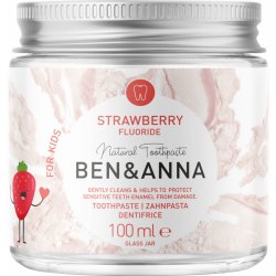 Ben & Anna Zubní pasta pro děti s fluoridem s příchutí jahod 100 ml