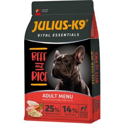 Julius K9 HighPremium Vital Essentials suché Adult dobytek a rýže 12 kg – Zboží Mobilmania