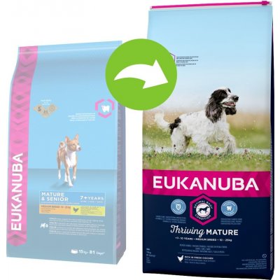 Eukanuba Mature & Senior Medium 2 x 15 kg