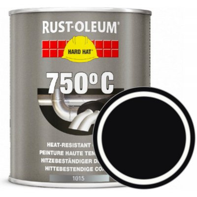 Rust-Oleum Tepelně odolná barva Heat Resistant 750°C Matná černá (Matt Black) 0,75 L