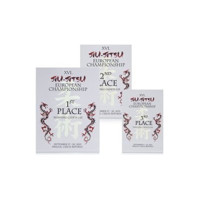 Sabe skleněná plaketa – Zboží Dáma