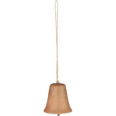 IB Laursen Závěsná hliněná ozdoba CHRISTMAS BELL hnědá – Hledejceny.cz