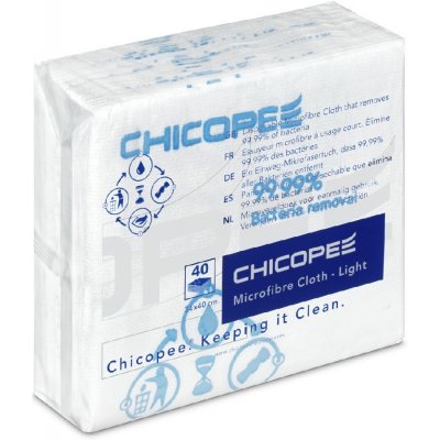 Chicopee Microfibre Light mikrovláknová utěrka 34 x 40 cm modrá 40 ks