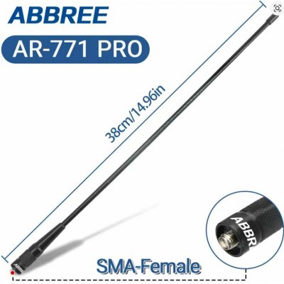 ABBREE AR-771 PRO Dual Band anténa SMA-F | Zboží Auto