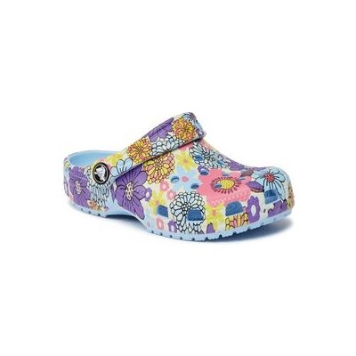 Crocs Nazouváky Classic Retro Floral Clog Kids 209059 Modrá – Sleviste.cz