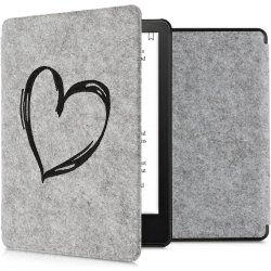 KW Mobile Felt Brushed Heart KW5626005 pro Amazon Kindle Paperwhite 5 2021 světle šedé