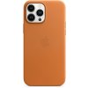 Pouzdro a kryt na mobilní telefon Apple Apple iPhone 13 Pro Max Leather Case with MagSafe Golden Brown MM1L3ZM/A