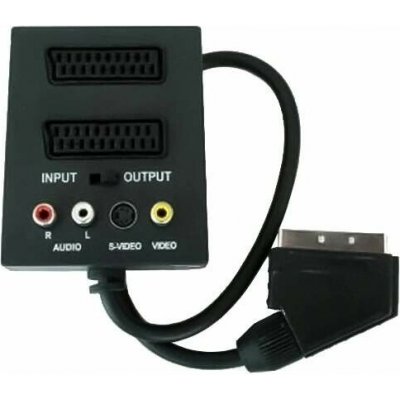 PremiumCord Adapter SCART/M-2xSCART+3xCINCH+Switch IN/OUT – Hledejceny.cz