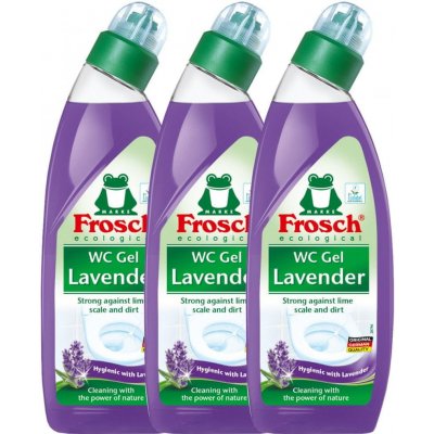 Frosch Eko WC gel Levandule 3 x 750 ml – Zbozi.Blesk.cz