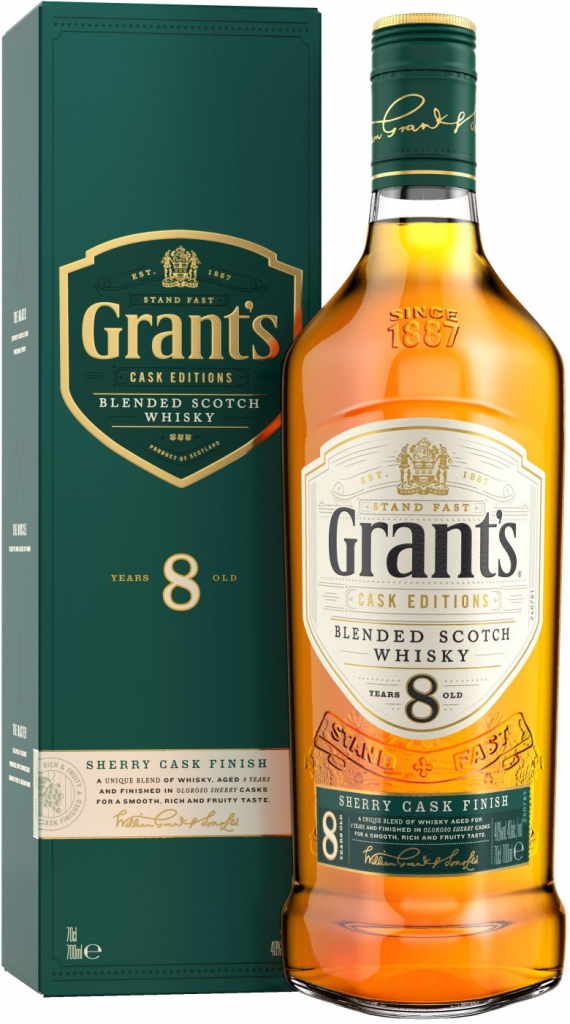 Grant\'s Sherry Cask Finish 8y 40% 0,7 l (karton)