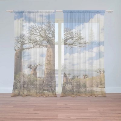 Záclony Strom: 2 ks - 150x250 cm - Sablio – Hledejceny.cz