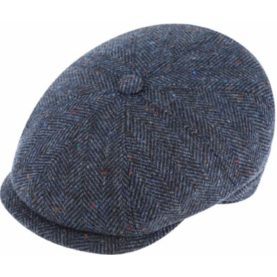 Fiebig Headwear since 1903 zimní tvídová bekovka modrá – Sleviste.cz
