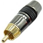 Konektor Monster Cable RCA CINCH černý vidlice samec pozlacený – Hledejceny.cz