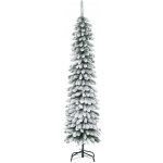HOMCOM Umělý vánoční zasněžený stromek 180 cm zelený + bílý – Hledejceny.cz