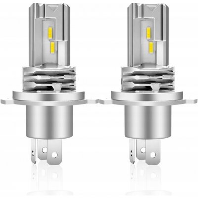 2x LED žárovka XELORD H4 6500K BÍLÁ AUTOMOBILOVÁ do potkávacích/dálkových světel | Zboží Auto