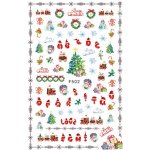 Vánoční samolepky na nehty zimní samolepky X-MAS – Zboží Dáma