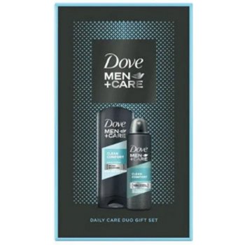 Dove Men + Care Clean Comfort sprchový gel 250 ml + deospray 150 ml dárková sada