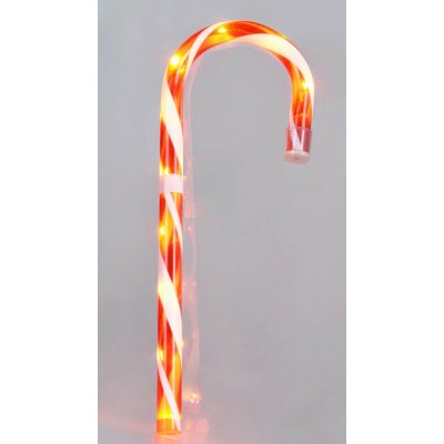 Koopman LED vánoční cukrový špalek, červeno-bílá, 75 cm – Hledejceny.cz