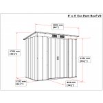 Duramax Pent Roof Eco 2,5m² zelený – Zboží Dáma