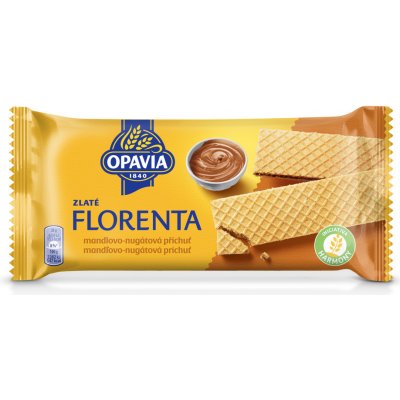 Opavia Zlaté Florenta mandlovo-nugátová 112 g – Zboží Mobilmania