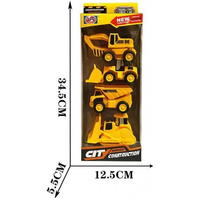 Mac Toys Stavební stroje 4ks – Zboží Dáma