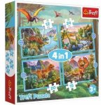 Trefl 4v1 Unikátní dinosauři 28,5x20,5cm v krabici 28x28x6cm – Hledejceny.cz