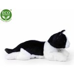 Eco-Friendly Rappa kočka ležící černo bílá 35 cm – Zboží Mobilmania