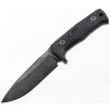 Nůž pro bojové sporty LionSTEEL T5 Fixed Knife Black PVD Niolox Stonewash Micarta