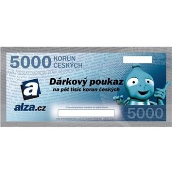 Dárkový poukaz Alza.cz na nákup zboží v hodnotě 5000 Kč