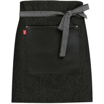 Toma Číšnická zástěra mini černá jeans eko kůže T-1712 – Hledejceny.cz