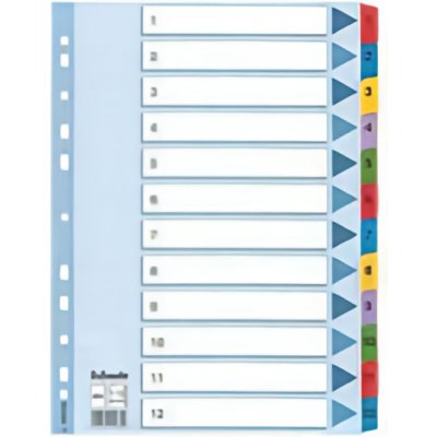 Esselte Rejstříky Mylar A4 1-12 – Hledejceny.cz