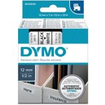 Obchod Šetřílek Dymo D1 45013, S0720530, 12mm, černý tisk/bílý podklad - originální páska