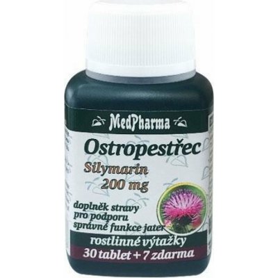 MedPharma Ostropestřec 200 mg 37 tablet – Hledejceny.cz