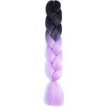 Kanekalon - barevné copánky - černo - fialové - B51/B27 – Zboží Mobilmania