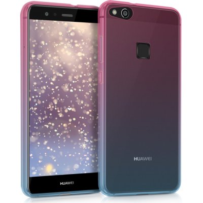kwmobile kryt pro Huawei P10 Lite dvoubarevná tmavě růžová / modrá / transparentní – Zboží Živě