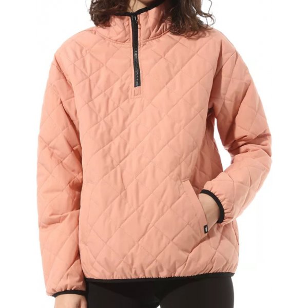 Dámská bunda Vans Quilted V Mock Anorak rose Down