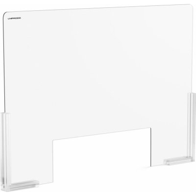 Uniprodo Ochranná přepážka - 95 x 65 cm - akrylátové sklo - výdejové okénko 50 x 16 cm UNI-PPG03