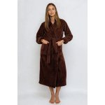 Dlouhý huňatý župan Eliza čokoládově hnědý – Sleviste.cz