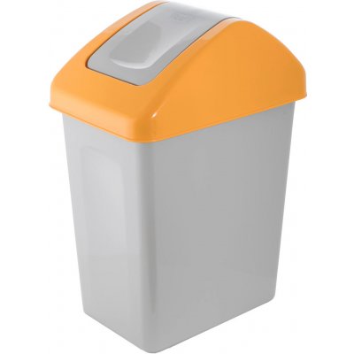 Branq Odpadkový koš s víkem 25 L Kbelík na odpadky Koupelna Kuchyně PLASTOVÁ ŽLUTÁ